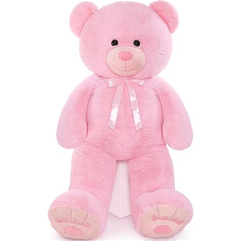 Teddy Bear Plush Toy Light Brown Brown Pink Beige 35 4 48 82 59 Inch