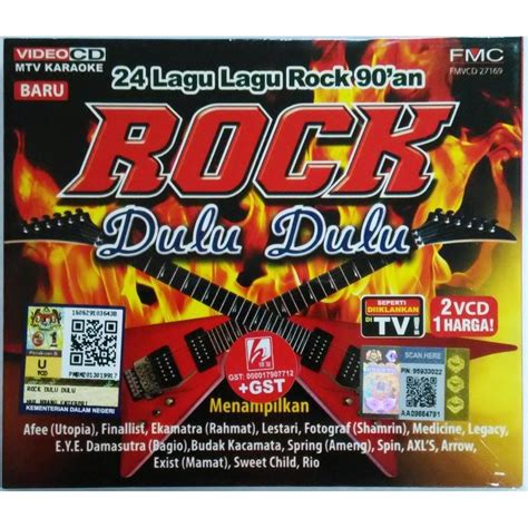 Vcd Mtv Karaoke Rock Dulu Dulu 24 Lagu Lagu Pujaan Rock 90an Shopee