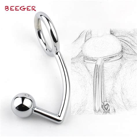 Beeger Gancho Anal De Metal De Acero Inoxidable Para Hombre Anillo