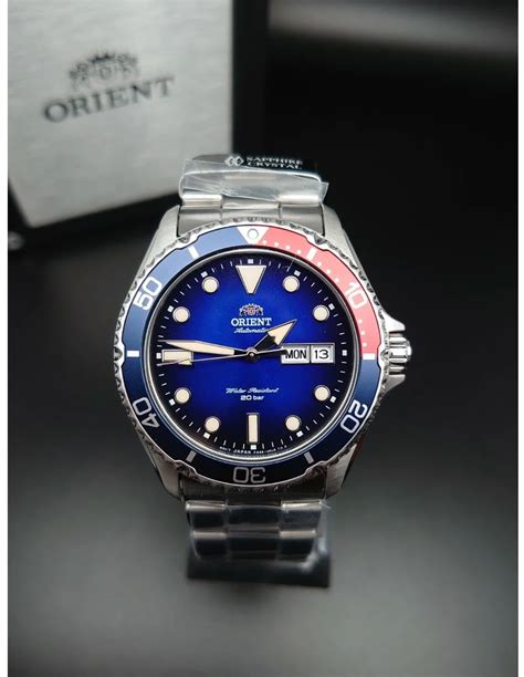 reloj automático hombre Orient New Kamasu RA AA0812L pepsi dial azul