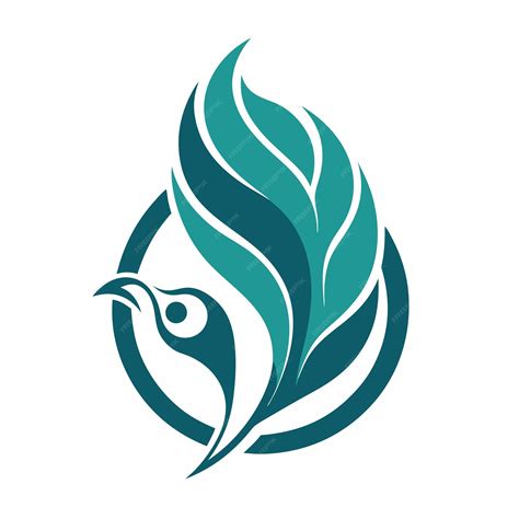 Premium Vector Peacock Feather Logo Design Concept