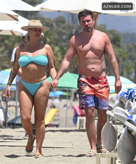 Kerry Katona S Sexy Spanish Getaway Bikini Pda And Nip Slip At Beach Party AZNude