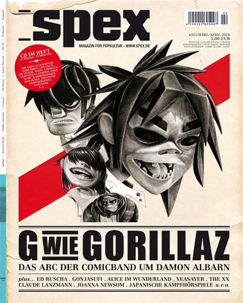 Spex Gorillaz Edition Gorillaz Music Lyrics Damon Albarn