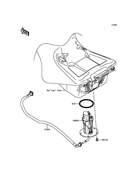 Fuel Pump For Kawasaki Zg Usa Sales Region