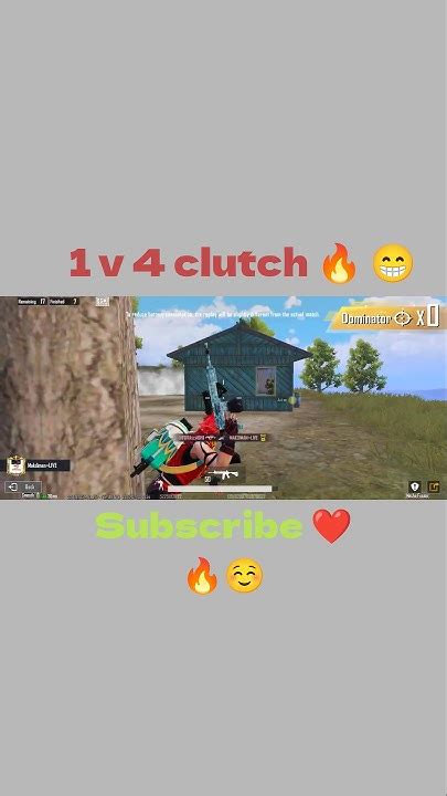 1 V 4 Clutch Bgmu🔥 Bgmi Pubg Viral Gaming Shorts Shortvideo