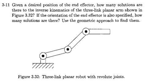 3 11 Given A Desired Position Of The End Effector How Many Solutions