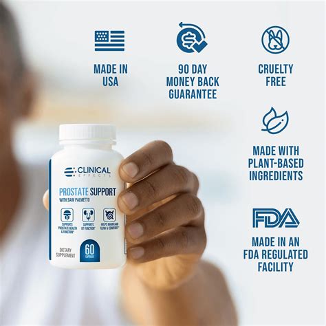prostate health support supplement  clinical effects