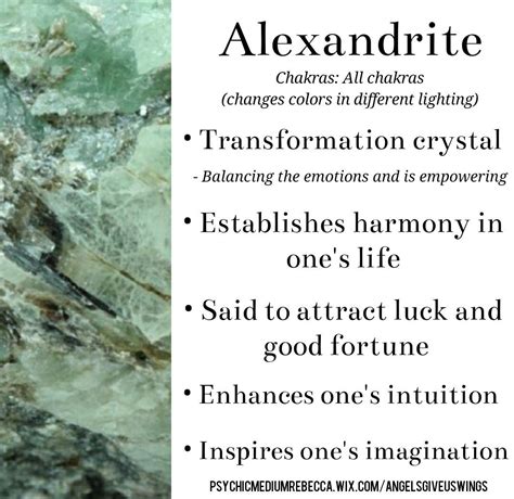 Alexandrite crystal meaning | Crystals, Spiritual crystals, Crystals ...