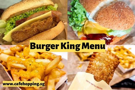 Burger King Menu Singapore 2024 Updated January