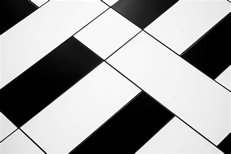 minimalist checkerboard pattern  black  white premium ai
