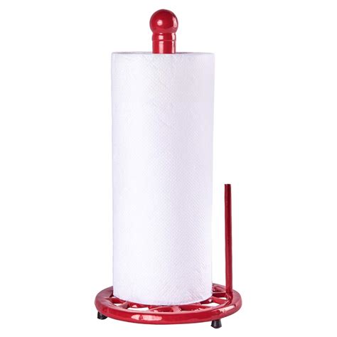 JOGREFUL Decorative Paper Towel Holder Stand, Vintage Cast Iron Roll ...