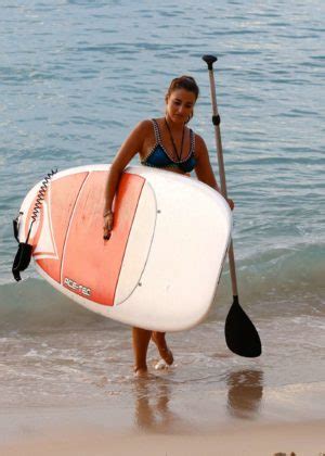 Georgina Leigh Cantwell In Bikini Paddleboarding Gotceleb