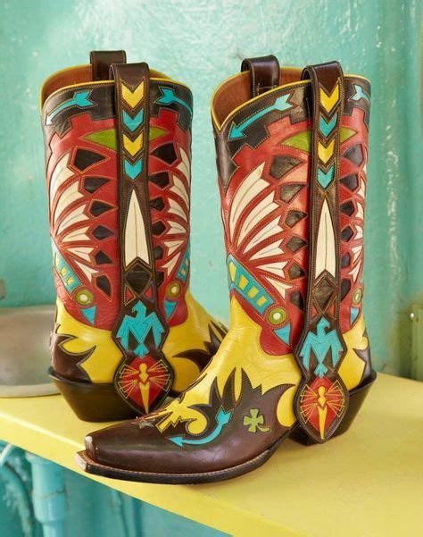 Crazy And Colorful Custom Cowboy Boots Vintage Cowboy Boots