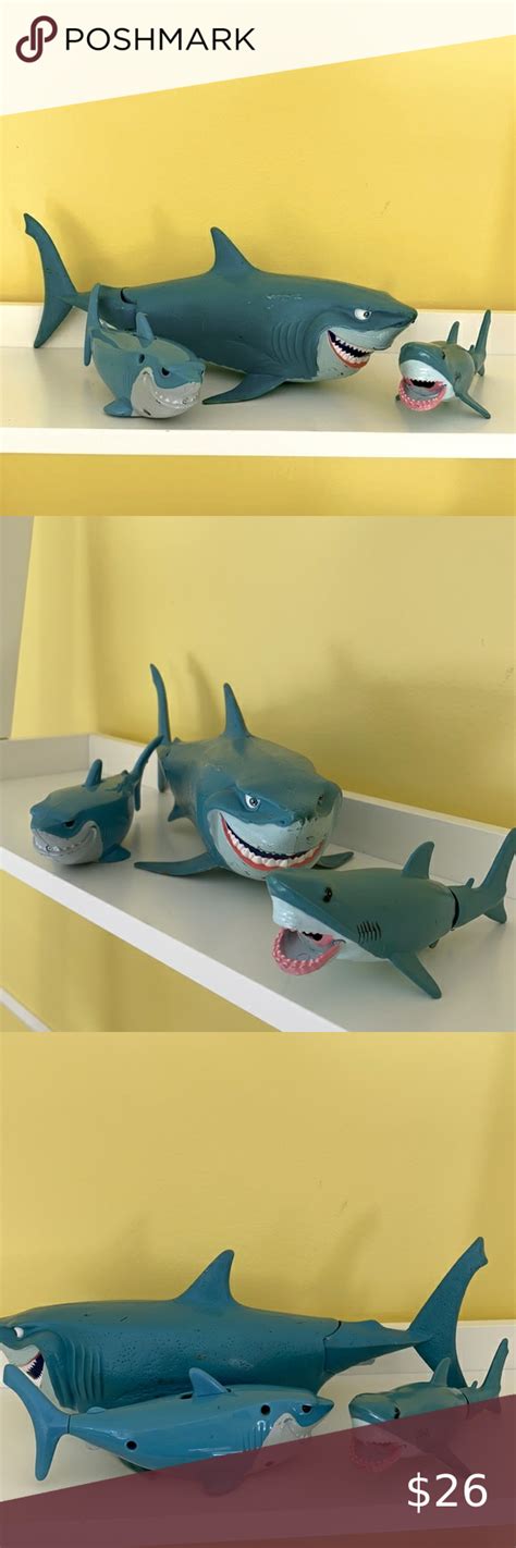 Shark toy bundle Disney Pixar Bruce and others