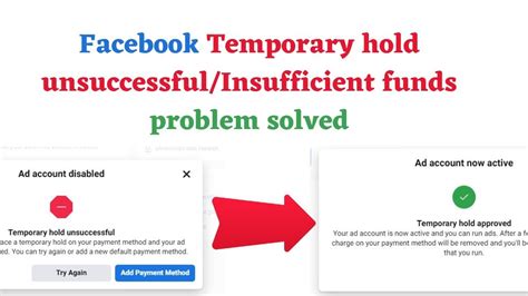 Insufficient Funds Facebook Ads Giải Pháp Khắc Phục Lỗi Thanh Toán