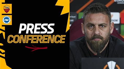 Live La Conferenza Stampa Di Daniele De Rossi E Gianluca Mancini