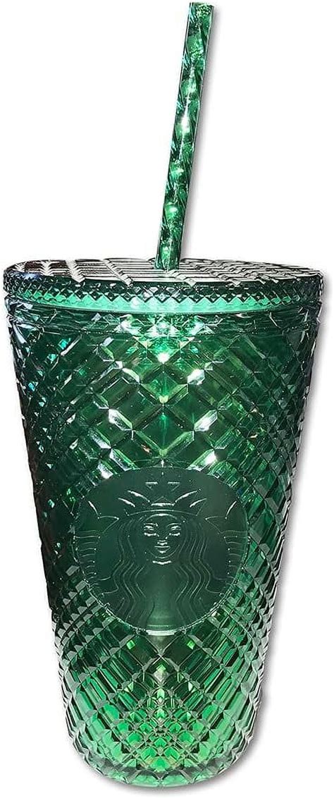 Starbucks 2021 Holiday Christmas Studded Dark Green Jeweled Tumbler