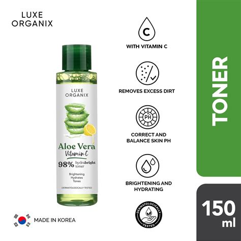 Luxe Organix Luxe Organix 98 Aloe Vera Vitamin C Hydrabright Toner