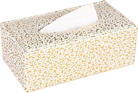 Kingfom Imitation Suede Leather Rectangle Tissue Box Dispenser Case