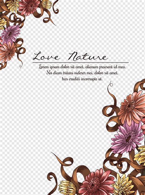 Vintage Floral Background Png PNGWing