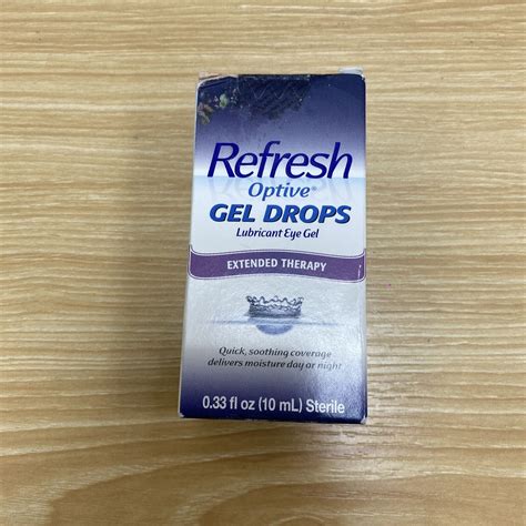 Refresh Optive Gel Drops Lubricant Eye Gel 033 Fl Oz 10 Ml Exp 3