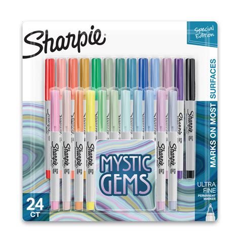 Sharpie Glam Pop Permanent Markers Ultra Fine Point Assorted Colors