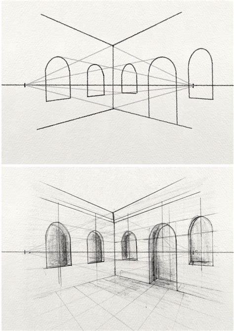 Two point perspective drawing – Artofit