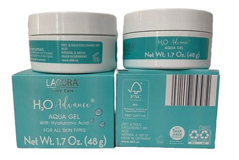 Set Of 2 Lacura Face Care H2o Advance Aqua Gel W Hyaluronic Acid 1