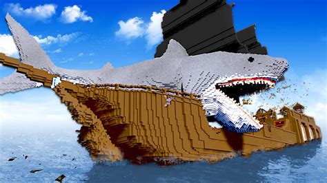 MEGALODON SINKS PIRATE SHIP! (Teardown)