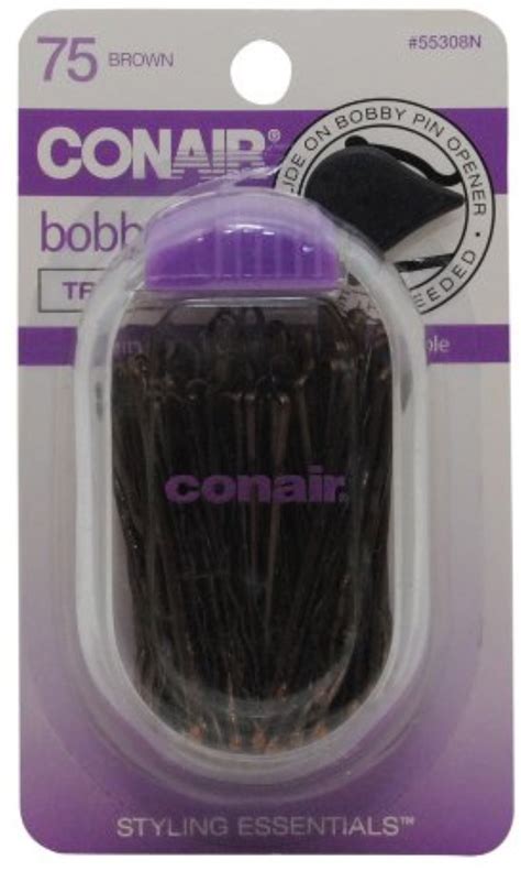 2 Pack Conair Color Match Bobby Pins Brunette 75 CT Walmart