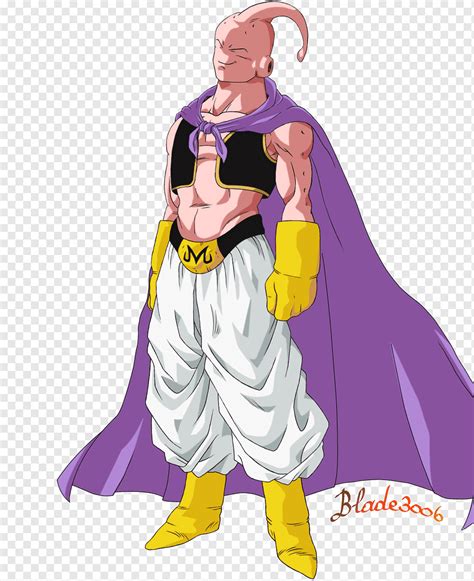 Majin Buu Troncos Vegeta Goku Videl Esbelto Roxo Super Herói