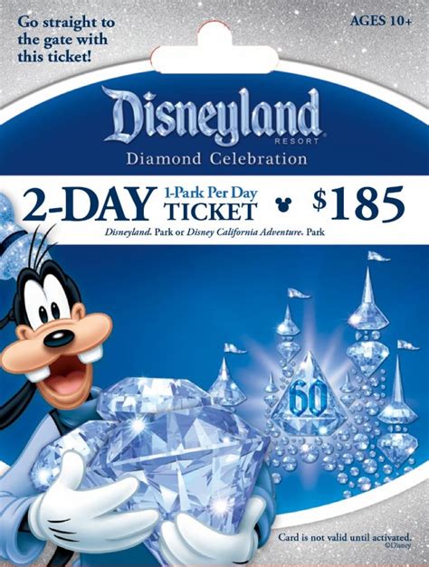 Disneyland 2 Day 1 Park Per Day Ticket 1 Count Kroger