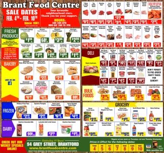 Sale Dates, Brant Food Centre, Brantford, ON