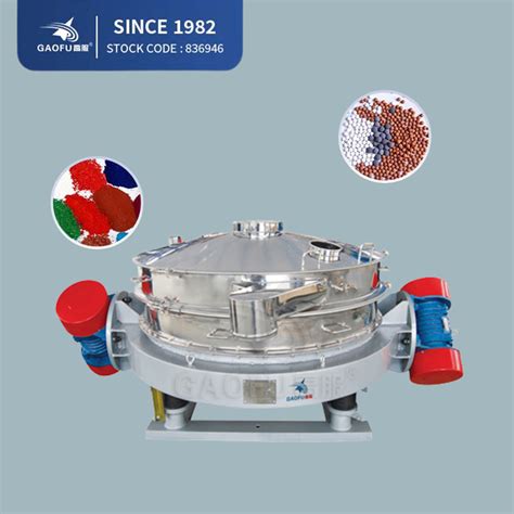 Single Layer Safety Sieve Double Source Rotary Vibrating Screen Sieving