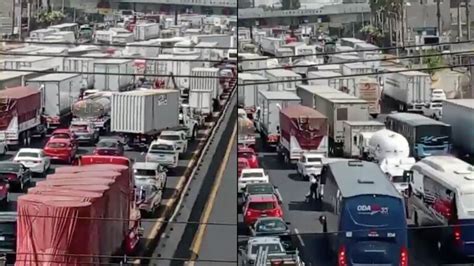 Autopista México Querétaro Bloqueada Por Protesta En La Caseta De