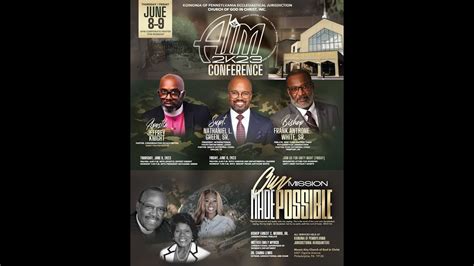 Koinonia Of Pa Jurisdiction Cogic Aim Conference Friday June