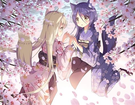 #Anime Konohana Kitan Satsuki (Konohana Kitan) #Yuri Yuzu (Konohana ...