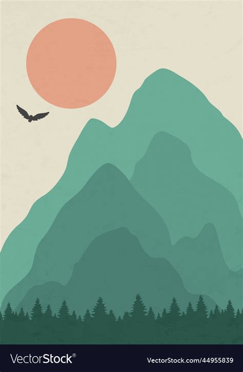 National park wildlife poster Royalty Free Vector Image