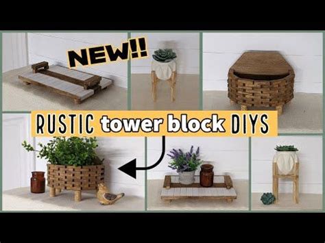 New Dollar Tree Diys Using Tumbling Tower Block Wood Home Decor