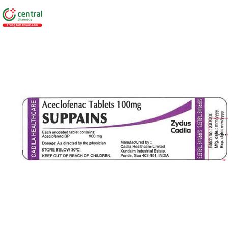 thuoc suppains mg giam dau va khang viem  viem xuong khop