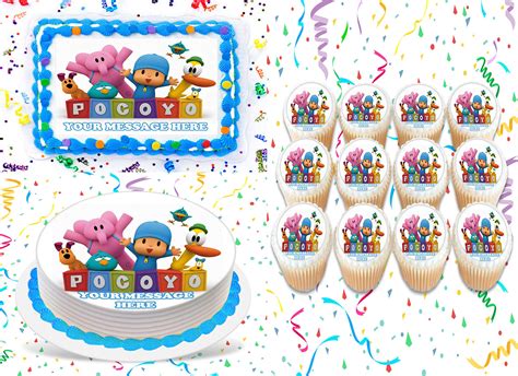 Buy Pocoyo Cake Topper Edible Image Personalized Cupcakes Frosting