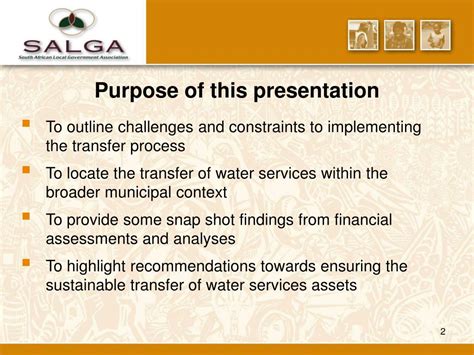 Ppt Presentation To The Water Affairs And Forestry Portfolio Committee 29 October 2004