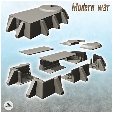 Ballistic Missile Launching Silo In Bunker With Interior 10 Wargaming3d