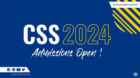 ADMISSIONS OPEN FOR CSS 2024 YouTube