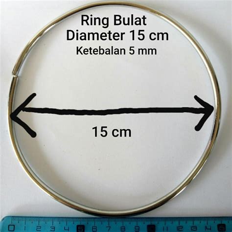 Jual Ring Bulat Rb Cm Nikel Pcs Shopee Indonesia