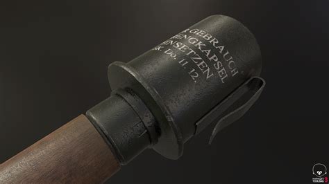 Artstation Wwii M24 German Stick Grenade Robert Fryar