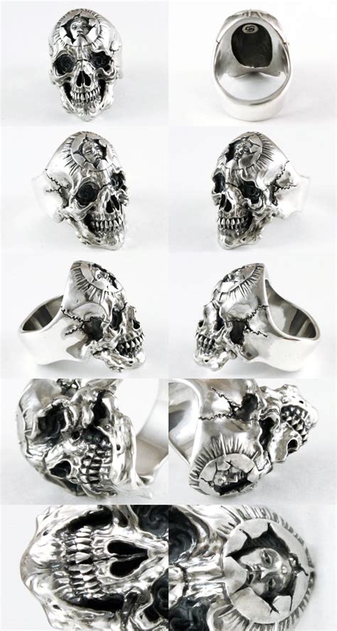 Gothic jewelry rings, Gothic jewelry, Skull ring