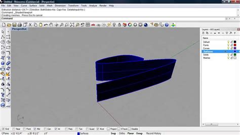 Introduction To Rhino Nurbs Modeling Part 1 YouTube