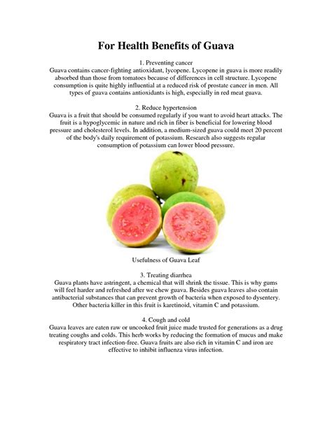 Precious Family: Health Benefits Of Guava .....