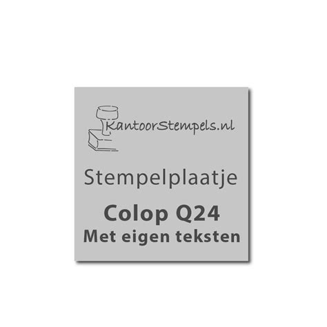 Tekstplaatje Colop Printer Q Stempelplaatje Colop Q